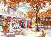 Borduurpakket All Of Our Yesterdays - Autumn on Lord Street - Faye Whittaker - telpatroon om zelf te borduren