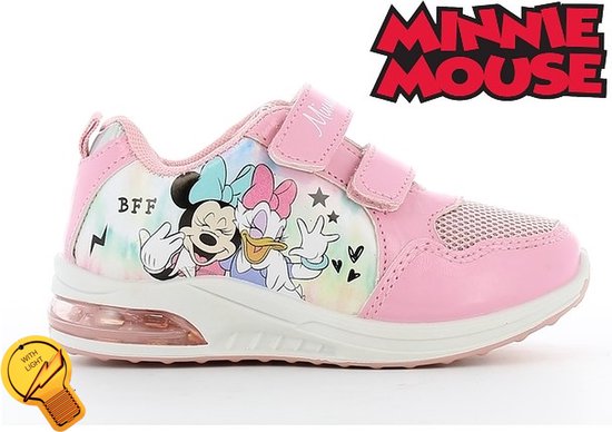 marmeren Munching Inactief Disney - Minnie & Daisy "BFF" kinderschoenen - maat 27 - roze sneakers voor  meisjes... | bol.com