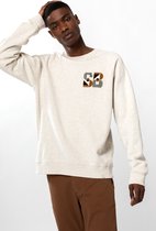 Sissy-Boy - Grijze raglan sweater met print