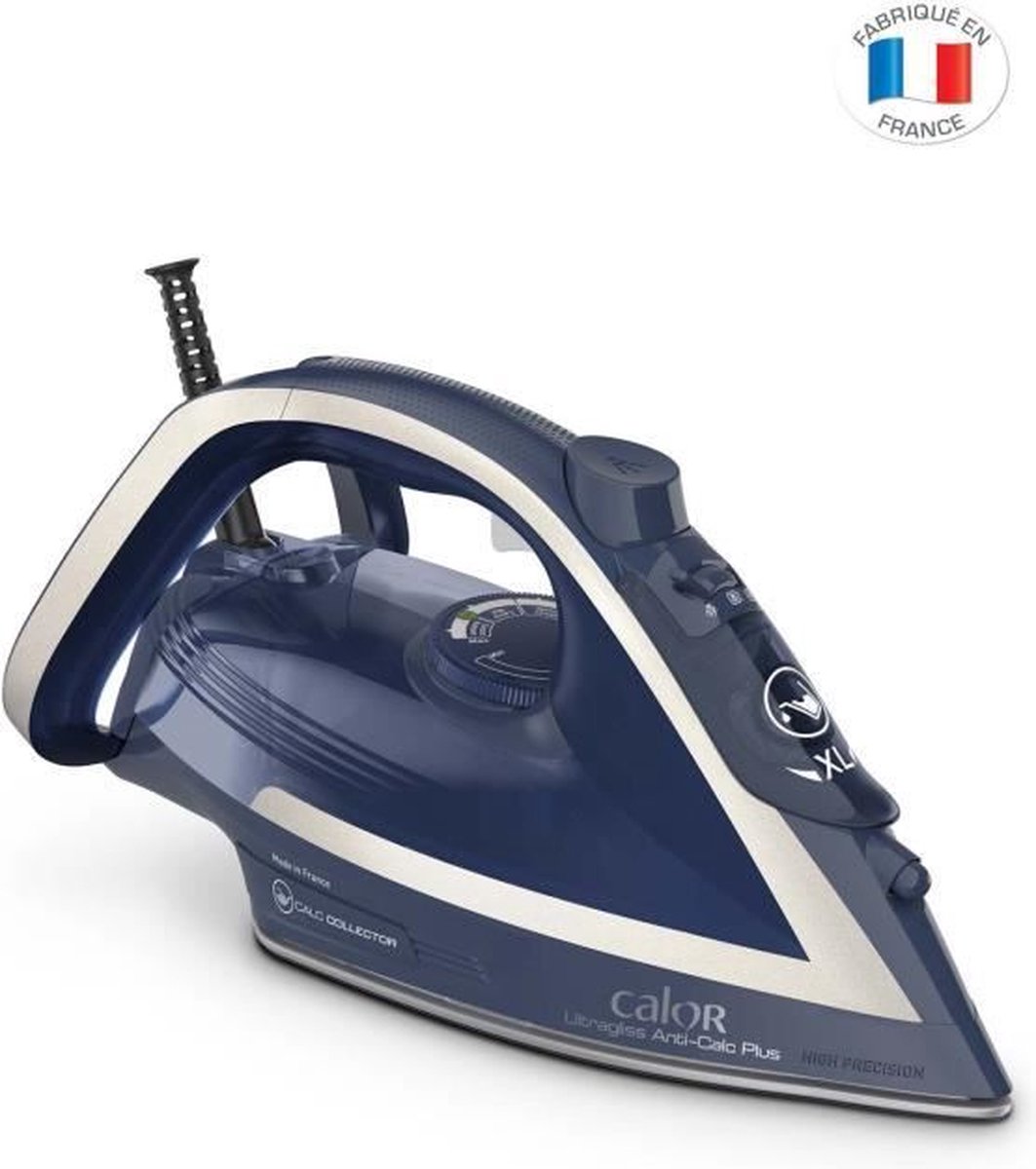 CALOR FV6830C0 Strijkijzer ULTRAGLISS Anti Calc 2800 W Blauw / zilver