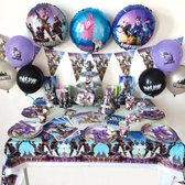 Fort - 194 st - Verjaardag - Versiering - Set - Feest - pakket - ballonnen - Kinder feest - XXL - Fort - Feestpakket - Decoratie -Taart - Topper - Slingers - Borden -Bekers -Balloo