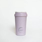 Huski Home, duurzame drinkbeker to-go - 400 ml -  Violet paars