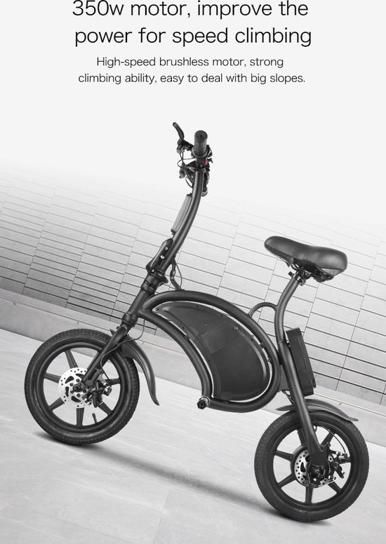 Fast Trax Z1 - Mini-scooter - Opvouwbare Fiets - E- Bike - 350W - 12inch -  25km/u | De Beste Keuze