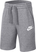 NIKE CLUB FLEECE JONGENS LIFESTYLE KORT GRIJS