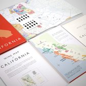 Vouwbare wijnkaart - Wijnland - Poster - Verenigde Staten - Californië