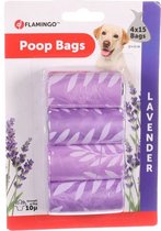 Flamingo poepzakjes lavender - 4 rollen