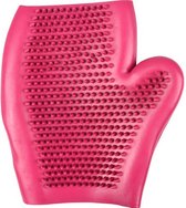Flamingo rubber massage handschoen - 16.5cm l x 4.3cm b x 18.5cm h