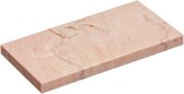 Kaarsplateau - roze - marmer - plateau - dienblad - schaal - decoratie - 20 x 10 x 1 cm