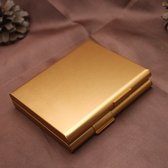 ''OP=OP'' Sigarettenhouder - Sigaretten box - Sigaretten opbergdoosje - Sigaretten Koker Metaal - Goud - Gold - 20 sigaretten - Design - Cigarette case - Sigarettenblikje