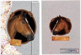 Dossiermap Sweet Horses | Elastomap Paarden | Bewaarmap met elastiek | Map voor A4 | 2 stuks