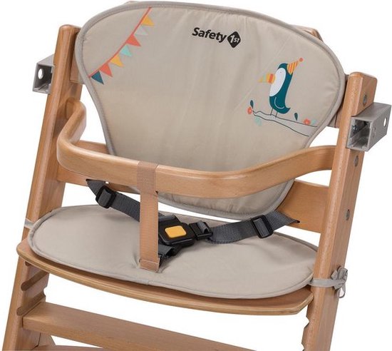 Safety 1st Timba Kinderstoel Inclusief Kussen - Natural Wood/Happy Day - Safety 1st