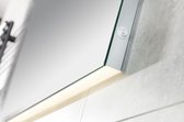 Spiegel - Uno Plus met geïntegreerde LED verlichting horizontaal - met verwarming en bevestiging - 1200 x 600 mm - badkamerspiegel - passpiegel
