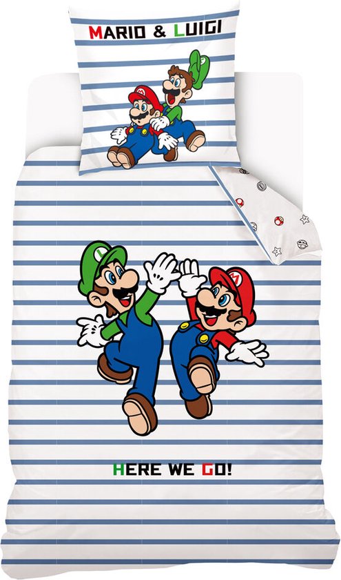 Super Mario Luigi and Mario beddengoed set 90cm
