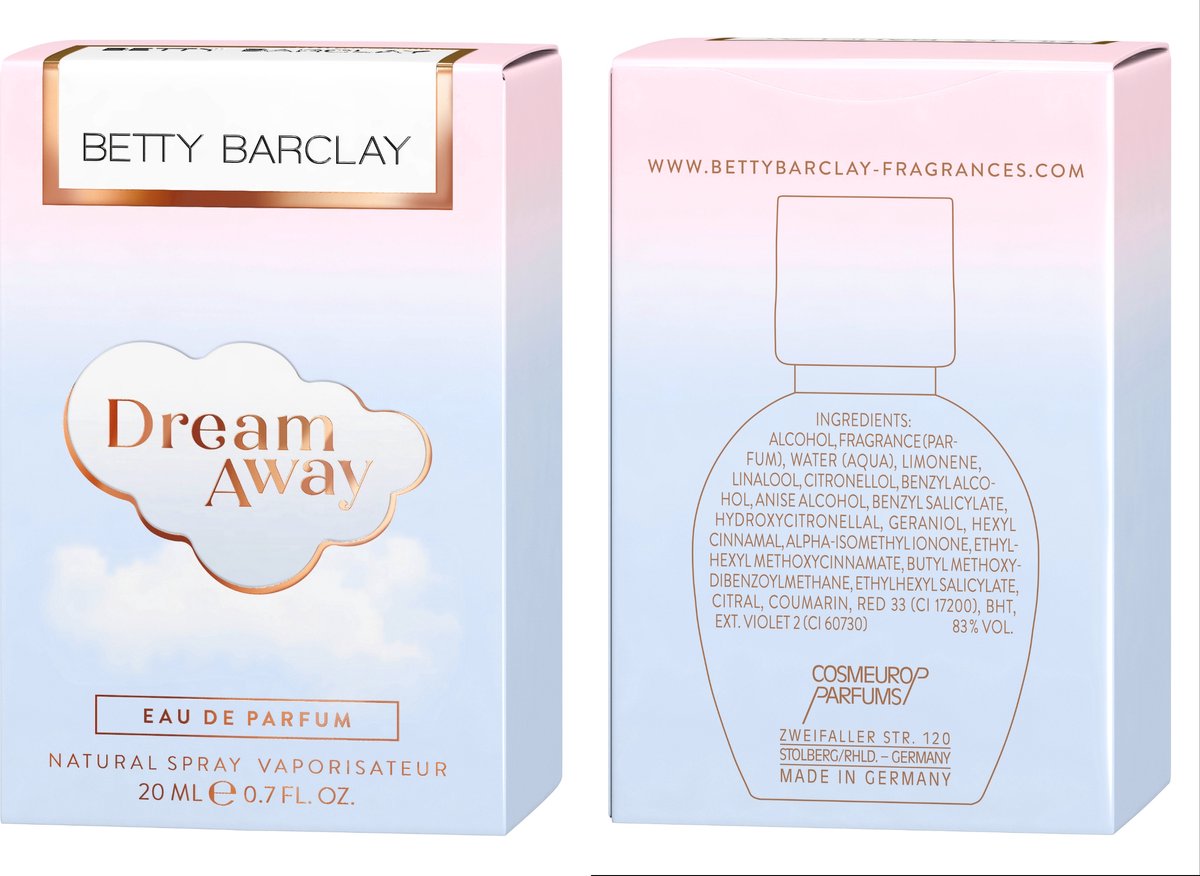 BETTY BARCLAY - Dream Away Eau de Parfum Natural Spray - 20 ml - Dames eau de parfum