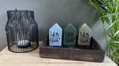 Life is better at the beach - Woondecoratie - Set van 3 - Hout