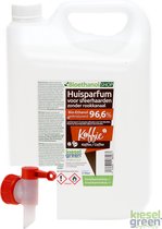 KieselGreen 5 Liter Bio-Ethanol met Koffie Aroma - Bioethanol 96.6%, Veilig voor Sfeerhaarden en Tafelhaarden, Milieuvriendelijk - Premium Kwaliteit Ethanol voor Binnen en Buiten