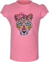 Someone T-shirt meisje fluo pink maat 140