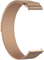 Strap-it Milanese horlogeband 18mm universeel - rosé goud