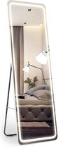 LED Spiegel | Wit |Volledige Lengte | Helderheid en Temperatuur Aanpasbaar | Condensvrij | 160x50cm | Lamp Verlichting