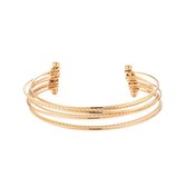 Gouden meerlaagse armband - Verstelbare armband - 14K verguld - Dottilove.