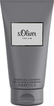 S.OLIVER - For Him Shower Gel & Shampoo - 150 ml - Heren douchegel
