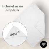 Meyco Badcape - Wit - Inclusief naam en bedrukking