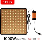 LED - Grow Light Panel - Full Spectrum - Phyto Lamp - AC85-240V - Voor Indoor - Planten Groei Licht - 1 st - rood en warm licht