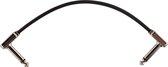 Ernie Ball 6226 Flat Ribbon Patch Cable haaks 15 cm platte Jacks zwart