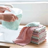 Schoonmaakdoekje 10St - Super Absorberende - Microfiber Vaatdoeken High Efficiency - Servies Huishoudelijke Reiniging Handdoek Keuken