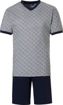 Pastunette for Men - Graphic Grey - Shortama - Grijs/Blauw - Maat XL