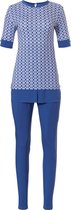 Pastunette Deluxe - In to Blue - Dames Pyjamaset - Blauw - Maat 46