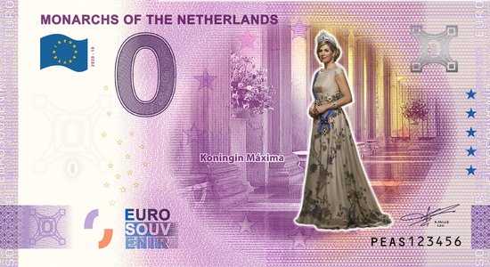Thumbnail van een extra afbeelding van het spel 0 Euro biljet 2020 - Vorsten van Nederland - Koningin Máxima KLEUR
