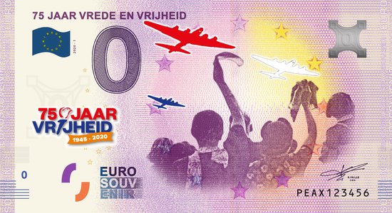 Afbeelding van het spel 0 Euro biljet 2020 - 75 jaar Vrede en Vrijheid KLEUR