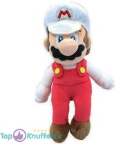 Super Mario Bros Little Buddy Pluche Knuffel (Wit/Rood) 25 cm