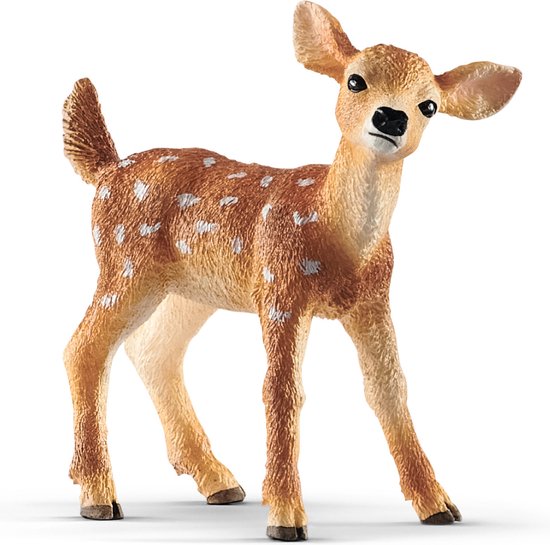 schleich WILD LIFE - Witstaarthertenjong - Speelfiguur - Kinderspeelgoed voor Jongens en Meisjes - 3 tot 8 jaar - 14820