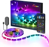 MINGER DreamColor Ledstrips met ingebouwde IC, 5 m LED-strips synchroniseren met muziek, waterdichte LED-ketting met app