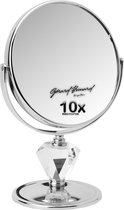 Gérard Brinard miroir en métal miroir de maquillage diamant grossissement 10x - Ø15cm