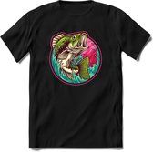 Vissen T-Shirt | Grappig Verjaardag Vis Hobby Cadeau Shirt | Dames - Heren - Unisex | Tshirt Hengelsport Kleding Kado - Zwart - XXL