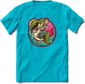 Vissen T-Shirt | Grappig Verjaardag Vis Hobby Cadeau Shirt | Dames - Heren - Unisex | Tshirt Hengelsport Kleding Kado - Blauw - M