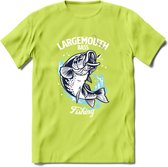 Fishing - Vissen T-Shirt | Grappig Verjaardag Vis Hobby Cadeau Shirt | Dames - Heren - Unisex | Tshirt Hengelsport Kleding Kado - Groen - 3XL