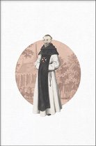 Walljar - Monk - Muurdecoratie - Poster met lijst