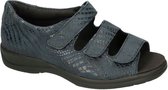 Solidus -Dames -  blauw donker - sandalen - maat 40
