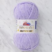 Himalaya Dolphin Baby 80305 Lila Fluwelen Garen, Breien en Haken, 100g, Super Zacht, Fluweel Breigaren, Volumineuze Pluche, Schijnen Fluweelachtig, Chenille Dolfijn Baby Wol, Amigurumi, Vellu