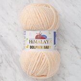 Himalaya Dolphin Baby 80333 Pastel Crème Fluwelen Garen, Breien en Haken, 100g, Super Zacht, Fluweel Breigaren, Volumineuze Pluche, Schijnen Fluweelachtig, Chenille Dolfijn Baby Wol, Amigurum