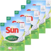 5x 20 Sun All in 1 vaatwastabletten - 100 Tabletten - Powered by nature - Met baking soda - Beter voor het milieu