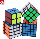 QIYI Kubus set - Cube set - 4 stuks - 4 delig - 2x2/3x3/4x4/5x5 - Breinbrekers - Speedcube - Magic cube - Leeftijd 6+