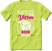 Val Me Niet Lastig Tijdens Het Vissen T-Shirt | Roze | Grappig Verjaardag Vis Hobby Cadeau Shirt | Dames - Heren - Unisex | Tshirt Hengelsport Kleding Kado - Groen - XXL