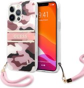 Apple iPhone 13 Hoesje Guess Camouflage Roze