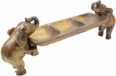 Schaal olifanten - 54x14x12,5 cm - Thailand - Sawahasa -
