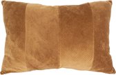 Lucy’s Living Luxe sierkussen MARTA Bruin – D60 H4 cm - polyester - wonen - interieur – woonaccessoires - kussens